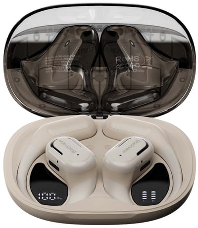 Blackview AirBuds 300 - Open ear Oordopjes - Oortjes Draadloos - Sport Oordopjes - Bluetooth 6.0 - Spatwaterdicht IPX5 - Wit