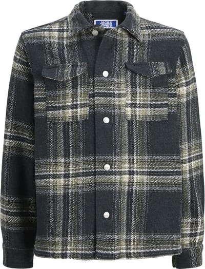 JACK & JONES JORVESTERBRO CHECK OVERSHIRT LS JNR Jongens Overhemd - Maat 176