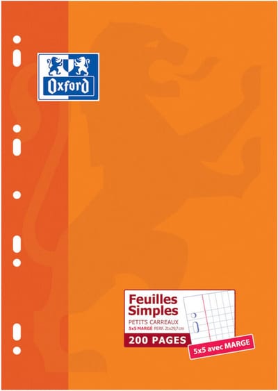 Oxford 100105677 schrijfblok & schrift A4 Oranje