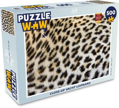 Puzzel Close-up vacht luipaard - Legpuzzel - Puzzel 500 stukjes