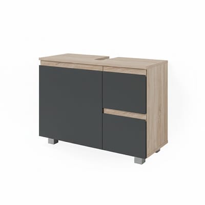 Vicco J-Shape Wastafelonderkast – 80 x 60.8 cm Antraciet