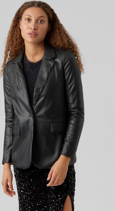 VERO MODA VMOLYMPIA LS SINGLE LOOSE PL BLAZER NOOS Dames Blazer - Maat XS