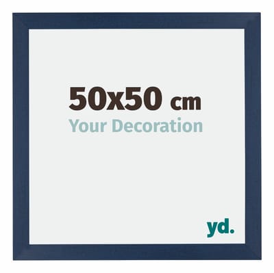 Your Decoration - Puzzellijst 50x50 cm - Donkerblauw Geveegd - Puzzellijst 500-1000 stukjes - MDF Fotolijst - Mura