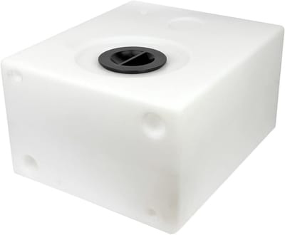Zoetwatertank Camper - Watertank Boot - Water Opslag - 9 Verbindingsgaten - 48 Liter - Wit