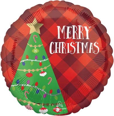 Anagram Folieballon Christmas Tree 45 Cm Rood