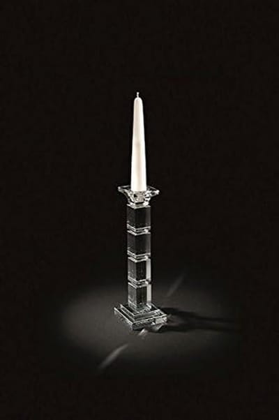Kristallen Kandelaar - Kaarshouder Elegant - Sfeer Creëren - Loodkristal 24% - 8x8x28 cm - Transparant