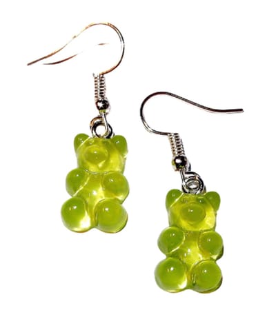 Shanna's Super Deal  Gummie Beertjes Oorhangers groen
