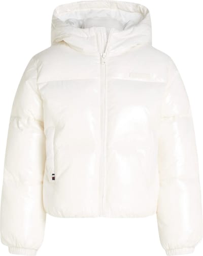 Tommy Hilfiger New York Glossy Puffer Girls - Wit - 12 jaar