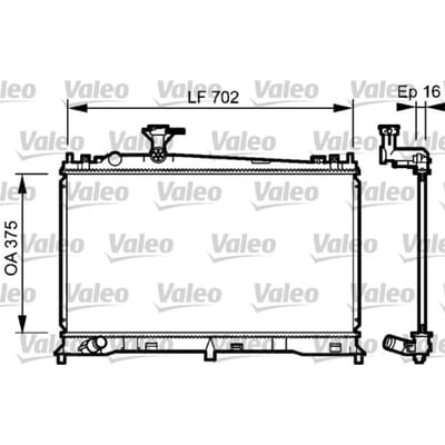 Radiator, motorkoeling VALEO 735053