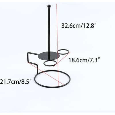Tour d'Anneaux d'Oignon avec 2 Supports Support pour Poulet en Acier Inoxydable Pinceurs Mil Donuts Sangles Brique Caractéristiques à Ressort Tour à Pain gray