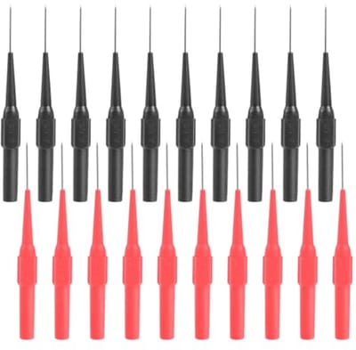 Meetpunten voor Multimeter - 20 Stuks Testsonde met Naald en Bananenstekker