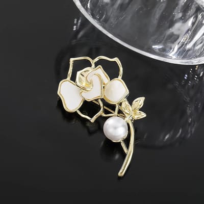 Rose Bloem Broche Kristal Vlinder Tarwe Oor Corsage Strass Camellia Pak Rok Jas Badge Accessoires Voor Vrouwen