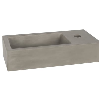 Differnz Toiletfontein Ethan – Beton – Kraangat Rechts – 38.5 x 18.5 x 9 cm – Wandmontage