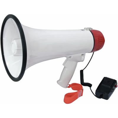 Omnitronic MP-15A Megafoon Met handmicrofoon, Met draagriem