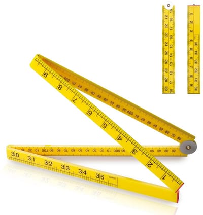 Opvouwbare Meetlat – Dubbelzijdig meten in Centimeter, Meters, Inches en Millimeters