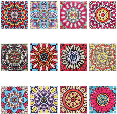 Dailygoods- Tegelstickers 24 Stuks - Vintage Tegelstickers - Waterproof PVC - Decoratie Keuken/Badkamer - 15x15 cm - Duurzaam en Kleurrijk - Muursticker