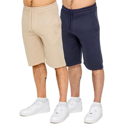 Kruze Heren Fleece Korte Broek 2 Pack