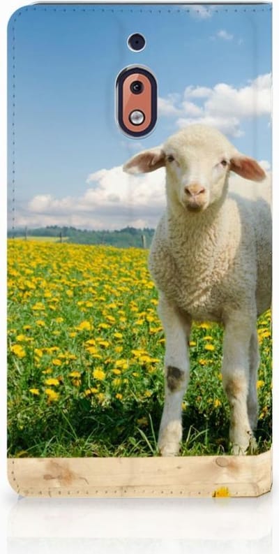Standcase Hoesje voor Nokia 2.1 2018 Hoesje maken Schaap en Lammetje