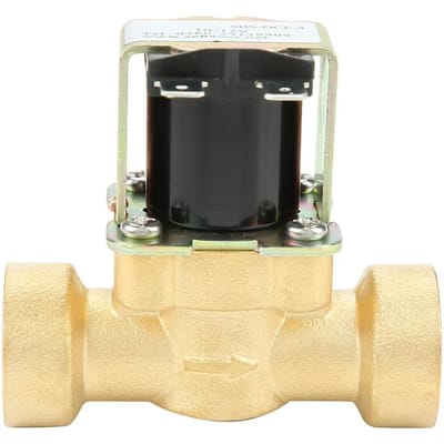 DC 12V Laiton DN15 G1 2 Fermé Normalement Corps Cuivre Vanne d'Eau Électrovanne Solénoïde Électrique
