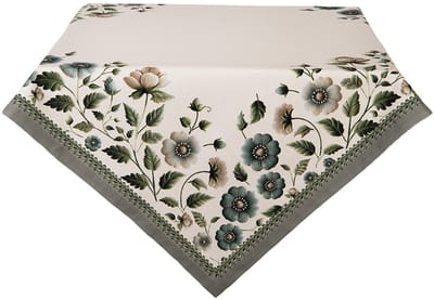 Clayre & Eef Tafelkleed 100x100 cm Beige Katoen