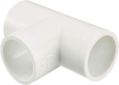 10 Stuks 20mm Slip Tee PVC Buisfitting, T-vormige 3-Weg Koppeling voor Tuin en Hookah Aansluitingen, Wit
