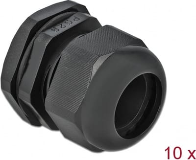 Kabelwartel PG29 10 stuks zwart
