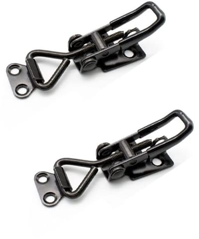 Dailygoods- Toggle Clamp 100 KG/220 lbs - Verstelbare Klem - Gegalvaniseerd Staal - Antislip Handgreep - 2 Stuks - Corrosiebestendig - Vergrendeling