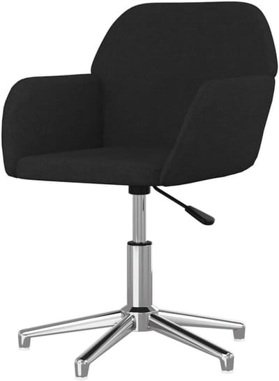 Draaibare bureaustoel - Kantelstoel Stoffen - Thuiswerken Comfortabel - 360 Graden Draaibaar - 775 cm Hoog - Zwart