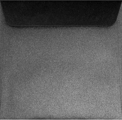 Vierkante Enveloppen 170x170mm Parelmoer Zwart Glanzend Voor Trouwkaarten
