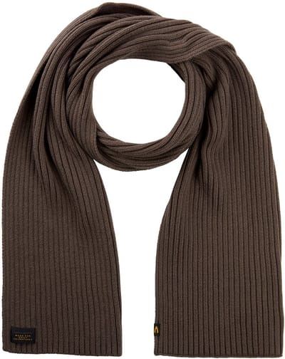 camel active Sjaal gemaakt van een katoenmix - Maat menswear-OS - Donkerbruin