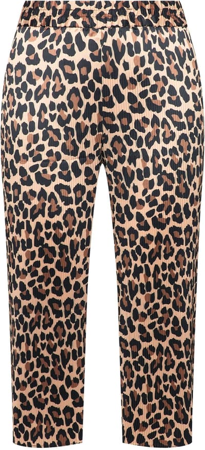 MIAMODA - Dames - Culotte wijde pijpen plooitjes elastische tailleband - Vanille - Maat 50