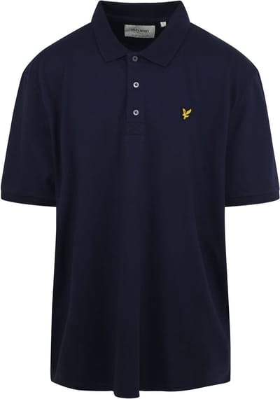 Lyle and Scott Plussize Polo Donkerblauw (navy) - Maat 3XL - Heren