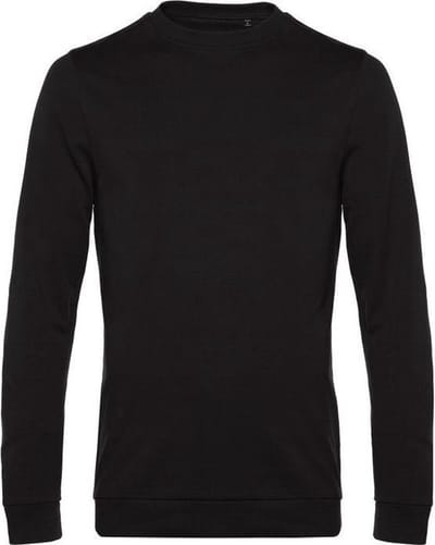 B&C Heren in sweatshirt (Zwart Puur)