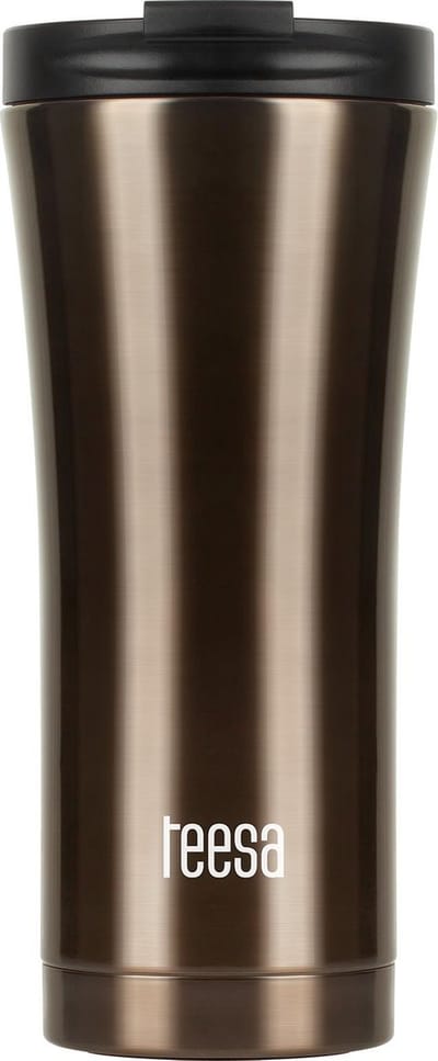 Teesa TSA0008 - Roestvrijstalen thermobeker, 500 ml, bruin