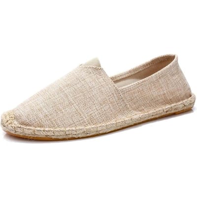 Heren Espadrilles Heren Patchwork Slip on Zomerschoenen Heren Loafers Ademend Canvas Herenschoenen Jute Gewikkeld Damesschoenen Unisex 39