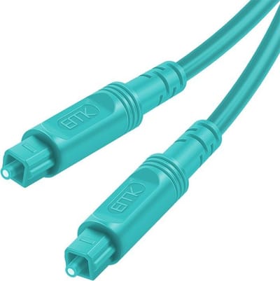 By Qubix - Optische kabel - 5 meter - Toslink Optical audio kabel - blauw audiokabel soundbar