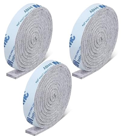 Zelfklevende Viltglijders - 3 Rollen van 100 x 2 cm, Antislip en Beschermend voor Meubels en Vloeren