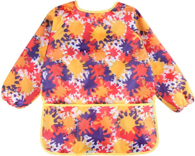 verfschort kinderen - kliederschort rood - schort voor peuters - schilderschort - knutselschort - creatief kinderen
