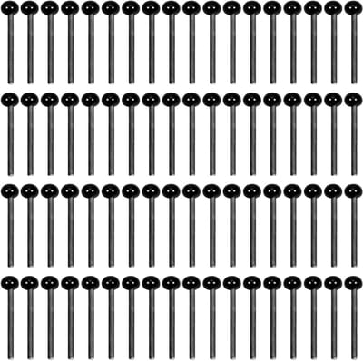 300 Stuks Mini Glazen Ogen Kits, Zwarte Glazen Popogen van 2 mm, Creatieve Ogen voor Poppen en Puppets