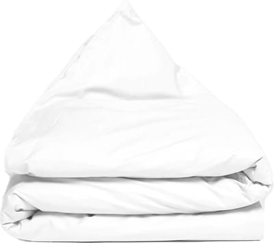 Yumeko kinderdekbedovertrek katoensatijn wit 100x135 - Bio, eco & fairtrade