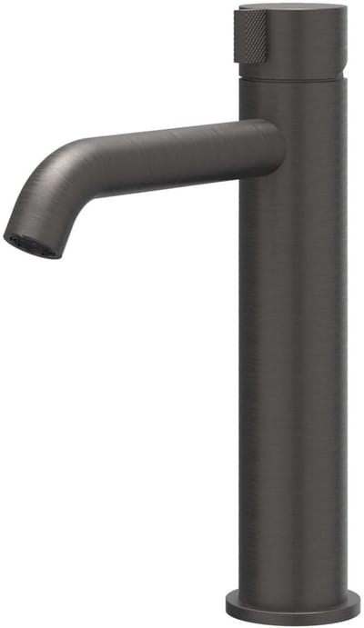 IVY Tribe Eenhendel wastafelmengkraan opbouw model M, coldstart RVS316 geborsteld carbon black PVD