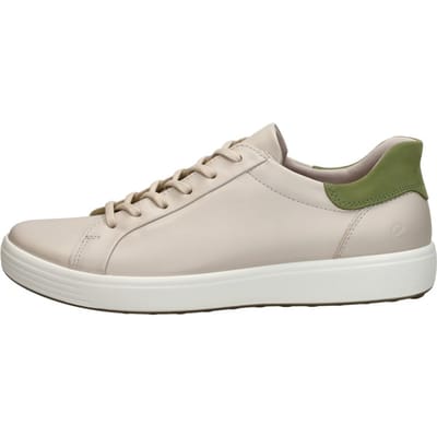 Ecco Soft 7 Slip Lace Sneakers Laag - Gebroken wit