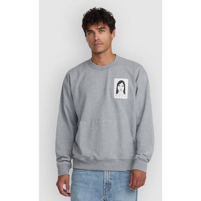 RVCA Sleepy Girl Pocket Crew Sweater grijs