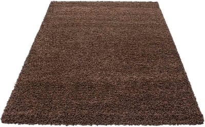 Hoogpolig vloerkleed Life - bruin - 80x150 cm