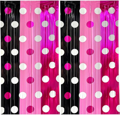 Dailygoods- Gordijnen Metallic 200 x 100 cm - Verjaardagsdecoraties - Achtergronddecoraties - Feestdecoratie - Lichtgewicht - Robuust - Decoratiegordijnen