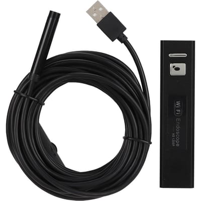 Endoscope WiFi multifonction 1200P HD, câble souple de 5 m, caméra endoscopique étanche pour téléphone blanc