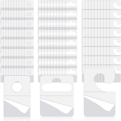 Dailygoods- Hangtabs 600 Stuks - Zelfklevend - Ronde/Gat/Sleufgat - PVC - Transparant - Veelzijdige Ophangopties - Ophanghaken