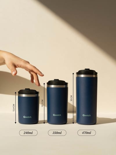 Qwetch Travel mug Geïsoleerd - Pastel Blauw