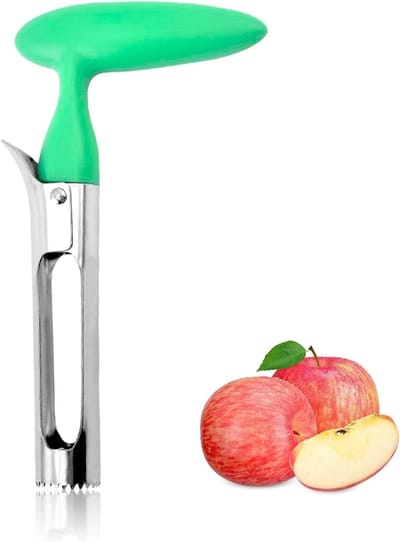 RVS Appelschiller en Snijder voor het Makkelijk Verwijderen van Appelpitten en Snijden van Fruit, Ideaal voor Keukengebruik en Gezonde Snacks