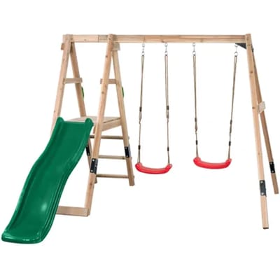Swingking Schommel Ava Met Glijbaan Groen 235x274x185cm